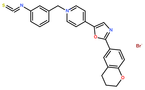 1-(3-Isothiocyanatobenzyl)-4-[2-(3,4-dihydro-2H-1-benzopyran-6-yl)-5-oxazolyl] pyridinium bromide