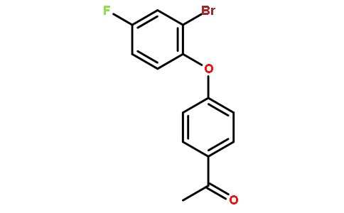 1-[4-(2-bromo-4-fluorophenoxy)phenyl]ethanone