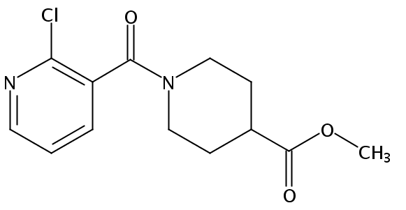 methyl 1-(2-chloropyridine-3-carbonyl)piperidine-4-carboxylate