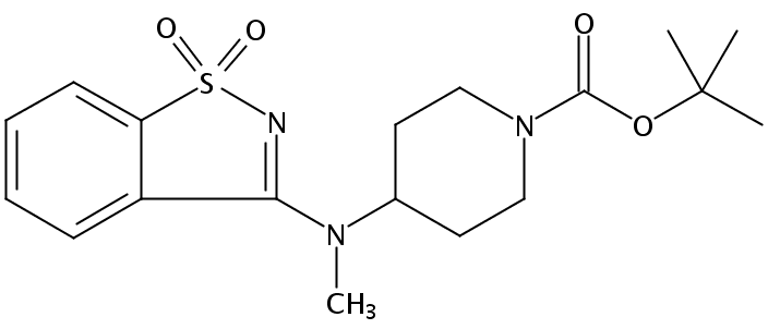 tert-Butyl 4-((1,1-dioxidobenzo[d]isothiazol-3-yl)(methyl)amino)piperidine-1-carboxylate