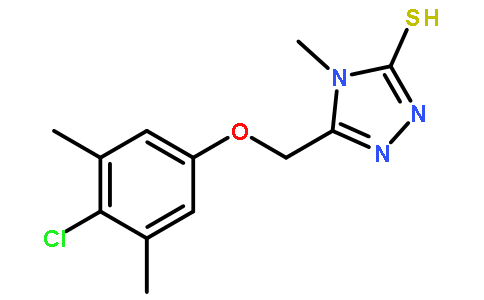 5-[(4-氯-3,5-二甲基苯氧基)甲基]-4-甲基-4H-1,2,4-噻唑-3-硫醇