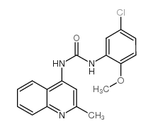 1-(5-氯-2-甲氧基苯基)-3-(2-甲基喹啉-4-基)脲