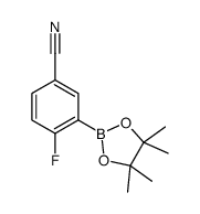 4-fluoro-3-(4,4,5,5-tetramethyl-1,3,2-dioxaborolan-2-yl)benzonitrile