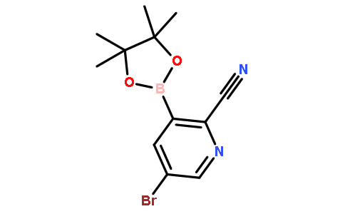 5-溴-3-(4,4,5,5-四甲基-1,3,2-二噁硼烷-2-基)-2-吡啶甲腈