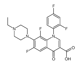 1-(2,4-difluorophenyl)-7-(4-ethylpiperazin-1-yl)-6,8-difluoro-4-oxoquinoline-3-carboxylic acid