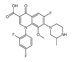 1-(2,4-difluorophenyl)-6-fluoro-8-methoxy-7-(3-methylpiperazin-1-yl)-4-oxoquinoline-3-carboxylic acid