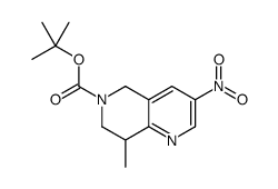 tert-butyl 8-methyl-3-nitro-7,8-dihydro-5H-1,6-naphthyridine-6-carboxylate