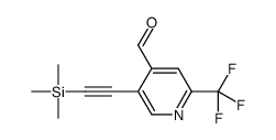 2-(trifluoromethyl)-5-(2-trimethylsilylethynyl)pyridine-4-carbaldehyde