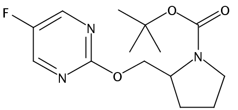 tert-Butyl 2-(((5-fluoropyrimidin-2-yl)oxy)methyl)pyrrolidine-1-carboxylate
