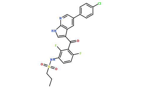 N-(3-{[5-(4-氯苯基)-1H-吡咯并[2,3-b]吡啶-3-基]羰基}-2,4-二氟苯基)丙烷-1-磺酰胺