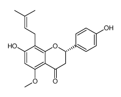 2,3-二氢-7-羟基-2-(4-羟基苯基)-5-甲氧基-8-(3-甲基-2-丁烯基)-4H-1-苯并吡喃-4-酮