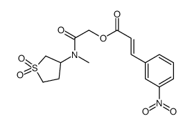 3-(3-Nitrophenyl)-2-propenoic Acid 2-[Methyl(tetrahydro-1，1-dioxido-3-thienyl)amino]-2-oxoethyl Ester