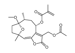 (4S,6R,7S,10R,E)-3-(acetoxymethyl)-7-methoxy-6,10-dimethyl-2-oxo-2,4,5,6,7,8,9,10-octahydro-7,10-epoxycyclodeca[b]furan-4-yl methacrylate