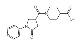 1-[(5-Oxo-1-phenylpyrrolidin-3-yl)carbonyl]-piperidine-4-carboxylic acid