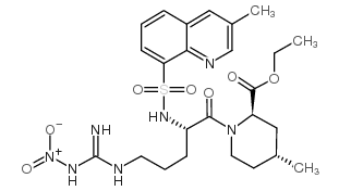 (2R,4R)-1-[(2S)-5-[[亚氨基(硝基氨基)甲基]氨基]-2-[[(3-甲基-8-喹啉基)磺酰基]氨基]-1-氧代戊基]-4-甲基-2-哌啶甲酸乙酯