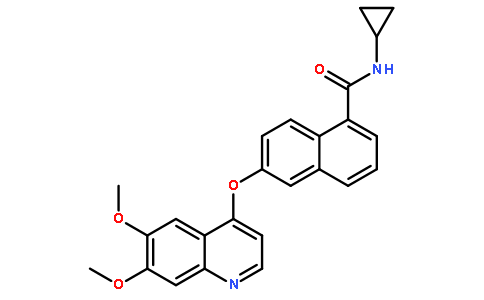 N-环丙基-6-[(6,7-二甲氧基-4-喹啉)氧基]-1-萘羧酰胺