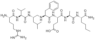 (S)-N-[2-[(N-L-精氨酰-L-缬氨酰)氨基]-4-甲基戊基-L-苯丙氨酰-L-alpha-谷氨酰-L-丙氨酰-L-正亮氨酰胺