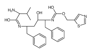 1,3-thiazol-5-ylmethyl N-[(2S,3S,5S)-5-[[(2S)-2-amino-3-methylbutanoyl]amino]-3-hydroxy-1,6-diphenylhexan-2-yl]carbamate