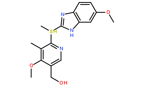 2[(4-METHOXY-5-HYDROXYMETHYL-3-METHYLPYRID-2-YL)-METHYLTHIO]-5-METHOXYBENZIMIDAZOLE
