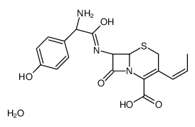 (6R,7R)-7-[[(2R)-2-amino-2-(4-hydroxyphenyl)acetyl]amino]-8-oxo-3-[(Z)-prop-1-enyl]-5-thia-1-azabicyclo[4.2.0]oct-2-ene-2-carboxylic acid,hydrate