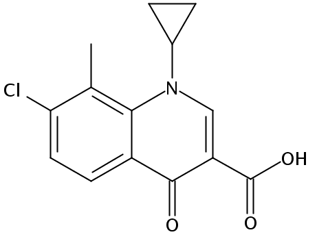 7-Chloro-1-cyclopropyl-1,4-dihydro-8-methyl-4-oxo-3-quinolinecarboxylic Acid