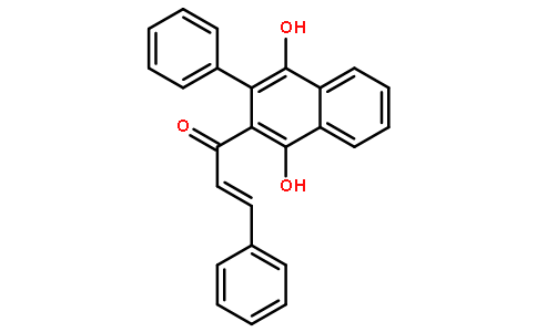 1-(1,4-二羟基-3-苯基萘-2-基)-3-苯基-2-丙烯-1-酮