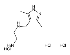 N-[(3,5-Dimethyl-1H-pyrazol-4-yl)methyl]-1,2-ethanediamine trihyd rochloride