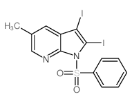 2,3-Diiodo-5-methyl-1-(phenylsulfonyl)-1H-pyrrolo[2,3-b]pyridine