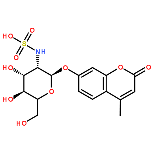 4-甲基香豆素基-2-脱氧-2-硫酸氨基-α-D-吡喃葡萄糖苷钠盐