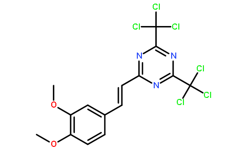 2-(3,4-二甲氧基苯乙烯基)-4,6-双(三氯甲基)-1,3,5-三嗪