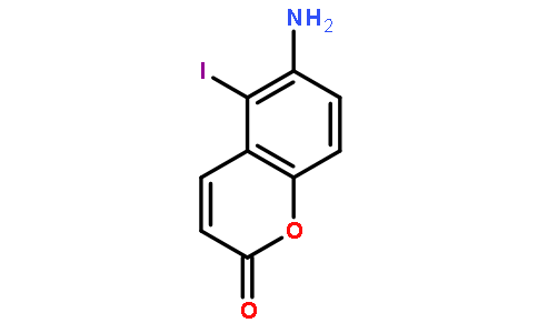 5-碘-6-氨基-1,2-苯并吡喃酮