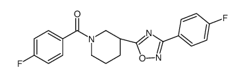 (4-氟苯基)[(3S)-3-[3-(4-氟苯基)-1,2,4-噁二唑-5-基]-1-哌啶基]-甲酮