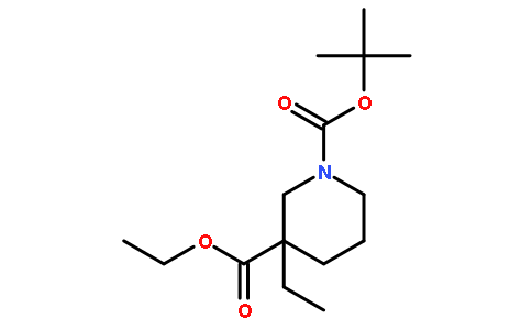 1-Boc-3-乙基哌啶-3-羧酸乙酯
