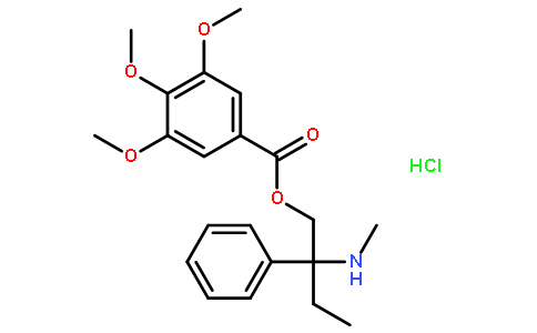 2-(甲基氨基)-2-苯基丁基3,4,5-三甲氧基苯甲酸盐酸盐