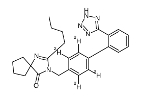 2-butyl-3-[[2,3,5,6-tetradeuterio-4-[2-(2H-tetrazol-5-yl)phenyl]phenyl]methyl]-1,3-diazaspiro[4.4]non-1-en-4-one