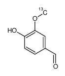 4-羟基-3-甲氧基-13C-苯甲醛