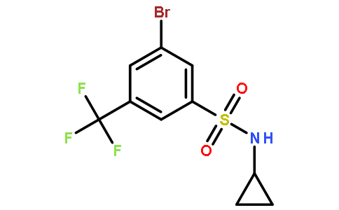 N-环丙基-3-溴-5-三氟甲基苯磺酰胺