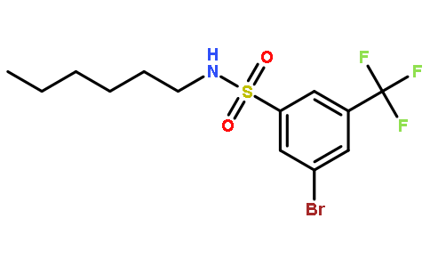N-己基-3-溴-5-三氟甲基苯磺酰胺