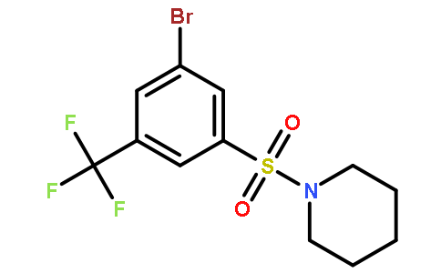 1-(3-溴-5-三氟甲基苯基磺酰基)哌啶