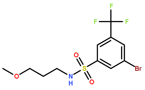 N-(3-甲氧基丙基)3-溴-5-三氟甲基苯磺酰胺