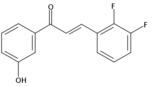 (E)-3-[2,3-bis(fluoranyl)phenyl]-1-(3-hydroxyphenyl)prop-2-en-1-one