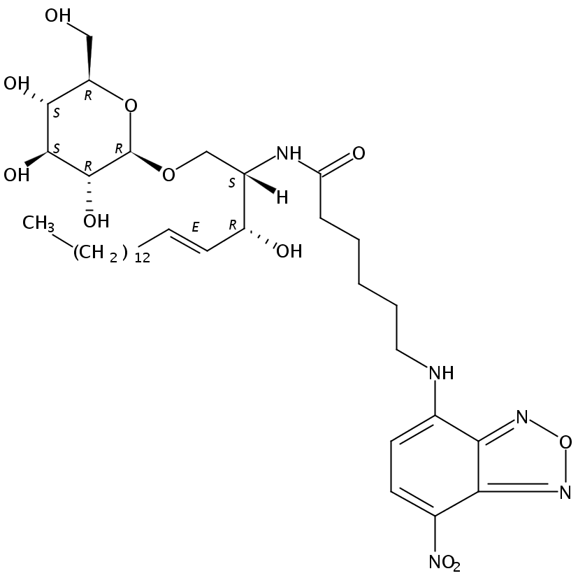 N-[6-[(7-nitro-2-1,3-benzoxadiazol-4-yl)amino]hexanoyl]-D-glucosyl-?1-1'-sphingosine