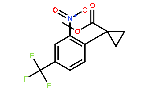 1-(2-硝基-4-三氟甲基苯基)环丙烷羧酸甲酯