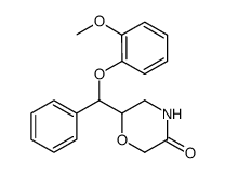 3-Morpholinone, 6-[(2-methoxyphenoxy)phenylmethyl]