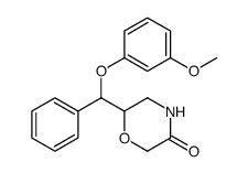 3-Morpholinone, 6-[(3-methoxyphenoxy)phenylmethyl]