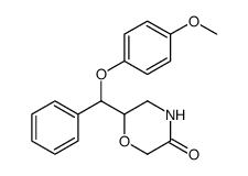 3-Morpholinone, 6-[(4-methoxyphenoxy)phenylmethyl]