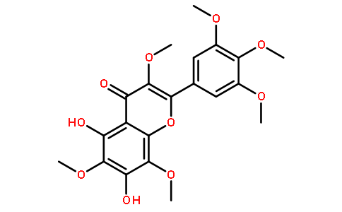 5,7-二羟基3,3',4',5',6,8-六甲氧基黄酮