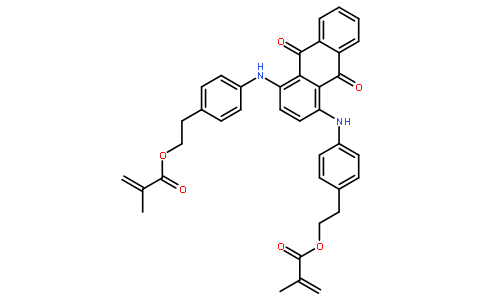 1,4-双(4-(2-甲基丙烯酰氧基乙基)苯基氨基)蒽醌