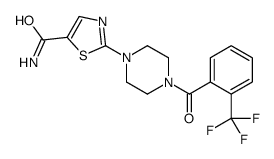 2-(4-(2-(三氟甲基)苯甲酰基)哌嗪-1-基)噻唑-5-羧酰胺