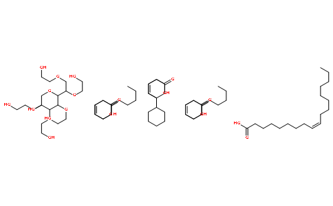 α-氢-ω-羟基-聚氧乙烯、D-糖醇(6:1)、四-9-顺-十八硫烯酸酯的醚化物